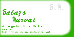 balazs murvai business card
